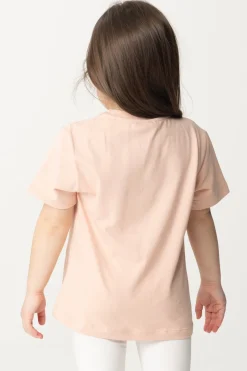 Elisabetta Franchi Bambina T-shirt Stampa ReservedDESERT ROSES/IVORY