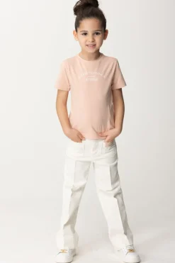 Elisabetta Franchi Bambina T-shirt Stampa ReservedDESERT ROSES/IVORY