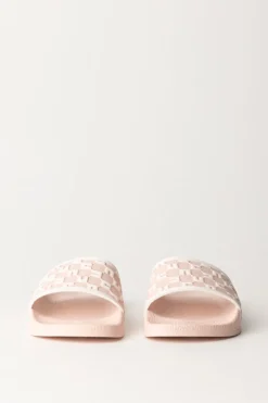 Elisabetta Franchi Bambina Sandali Pool con LoghiPINK/BUTTER