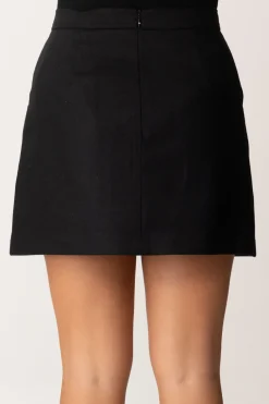 Elisabetta Franchi Bambina Minigonna In FlanellaNERO