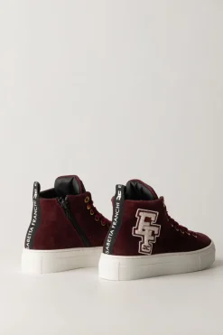 Elisabetta Franchi Bambina Sneaker Alte ScamosciateBORDEAUX