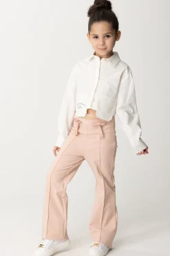 Elisabetta Franchi Bambina Pantaloni con Fiocchetti e PipingDESERT ROSES