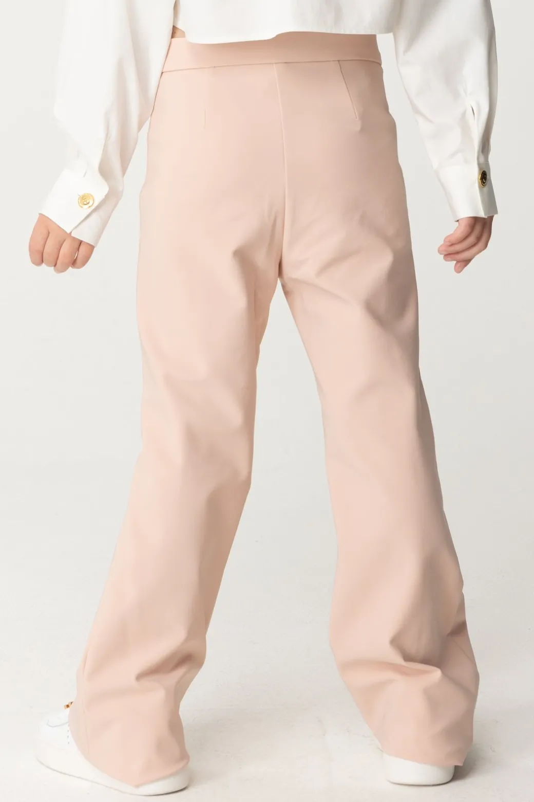 Elisabetta Franchi Bambina Pantaloni con Fiocchetti e PipingDESERT ROSES