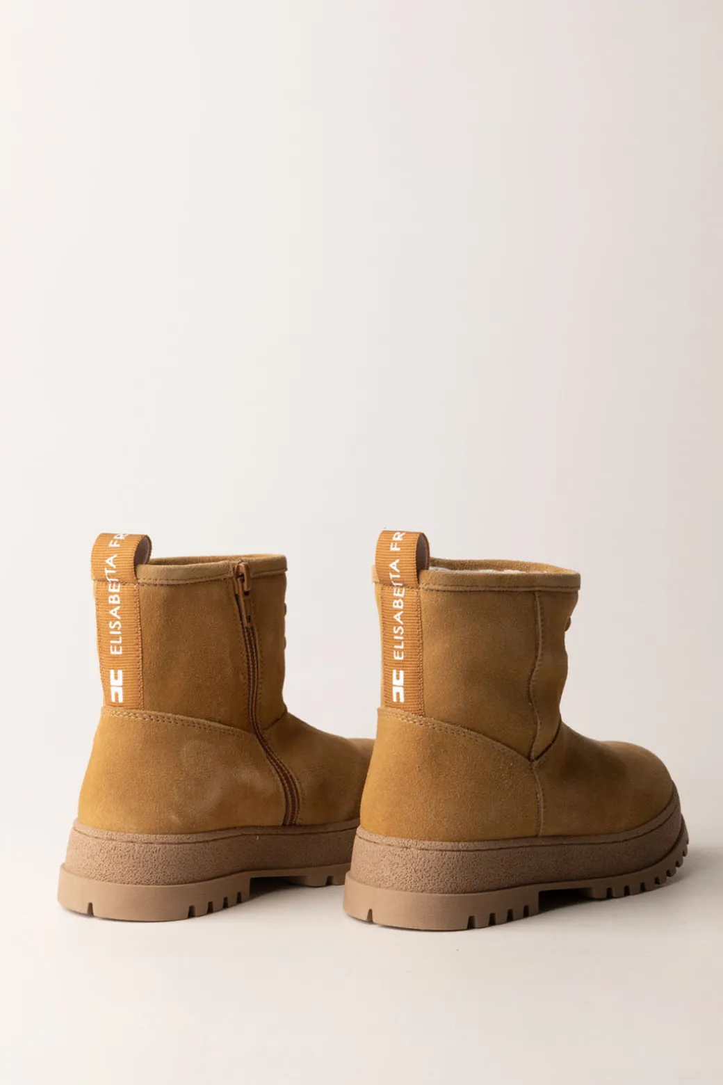 Elisabetta Franchi Bambina Stivaletti In CamoscioCAMEL