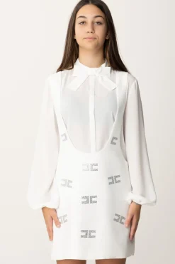 Elisabetta Franchi Bambina Completo Camicia e ScamiciatoAVORIO/AVORIO/CRYSTAL