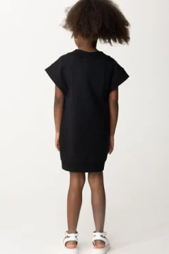 Elisabetta Franchi Bambina Abito In Felpa con LogoBLACK