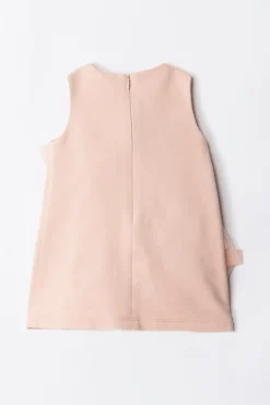 Elisabetta Franchi Bambina Abito In Felpa con Maxi RoseDESERT ROSES