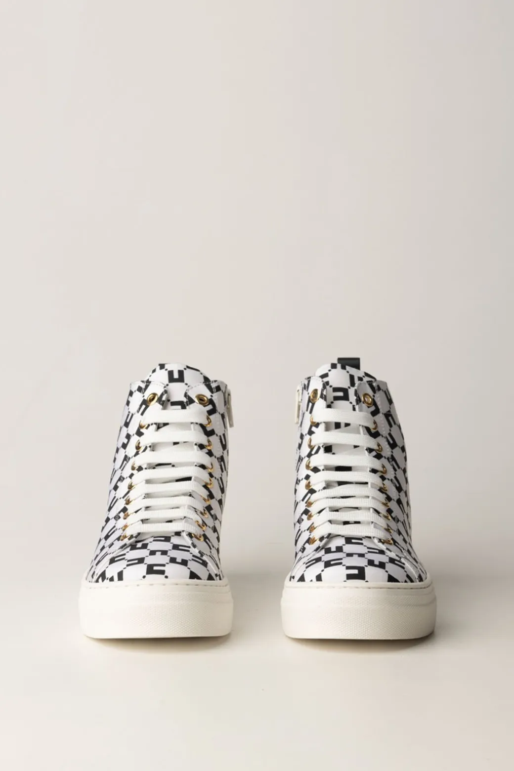 Elisabetta Franchi Bambina Sneakers Alta con LogoBURRO/NERO