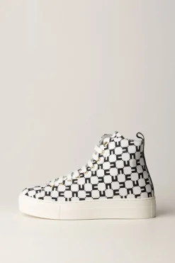 Elisabetta Franchi Bambina Sneakers Alta con LogoBURRO/NERO