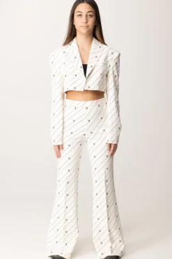 Elisabetta Franchi Bambina Outfit Completo Giacca e PantaloneBURRO/NERO