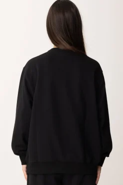 Elisabetta Franchi Bambina Felpa Over con Ricamo LogoNERO RICAMO AVORIO