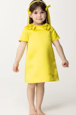 Elisabetta Franchi Bambina Abito a Sacchetto con Applicazione RoseCEDAR