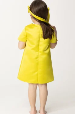 Elisabetta Franchi Bambina Abito a Sacchetto con Applicazione RoseCEDAR