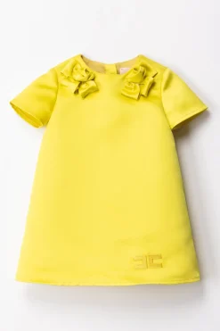 Elisabetta Franchi Bambina Abito a Sacchetto con Applicazione RoseCEDAR