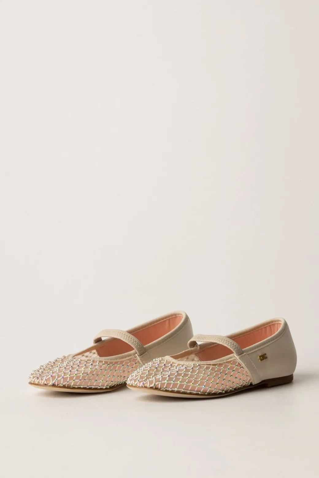 Elisabetta Franchi Bambina Ballerine a Rete con StrassBUTTER