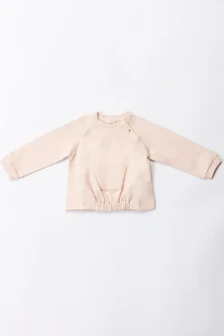 Elisabetta Franchi Bambina Felpa Girocollo con Logo CcPORCELAIN