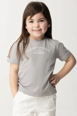 Elisabetta Franchi Bambina T-shirt Stampa ReservedLEAD/IVORY
