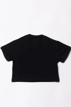 Elisabetta Franchi Bambina T-shirt con Ricamo StemmaBLACK