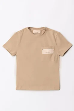 Elisabetta Franchi Bambina T-shirt con TaschinoSAND LABEL PINK