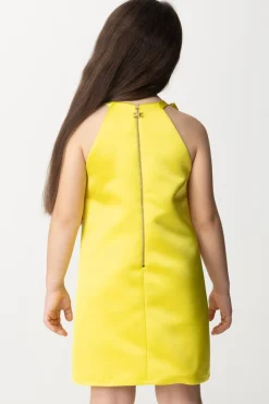 Elisabetta Franchi Bambina Abito In Duchesse con RoseCEDAR