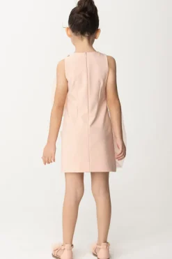 Elisabetta Franchi Bambina Abito con Maxi Rose Sul FronteDESERT ROSES