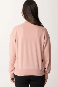 Elisabetta Franchi Bambina Maglia In Lana con Ricamo LogoPOWDER PINK