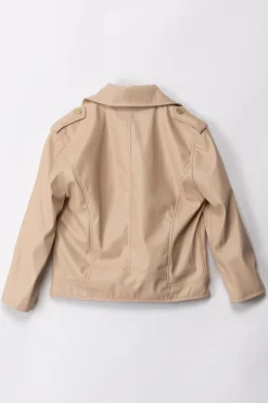 Elisabetta Franchi Bambina Giacca In PelleSAND