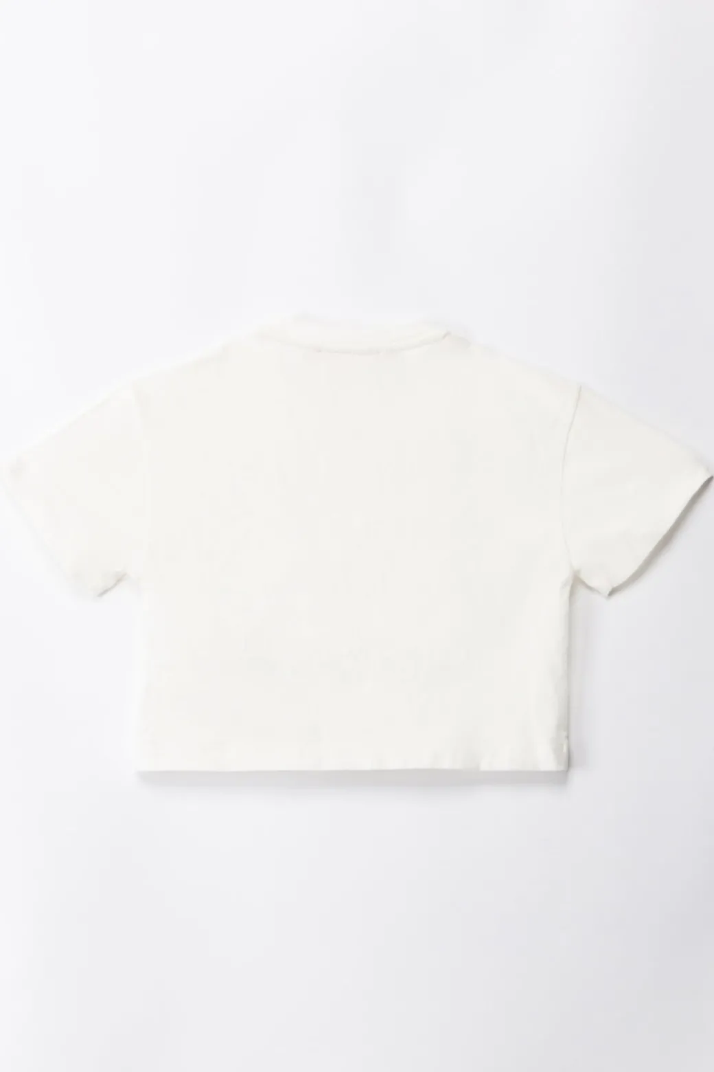 Elisabetta Franchi Bambina T-shirt con Ricamo Lettering e CharmLIGHT CREAM