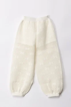 Elisabetta Franchi Bambina Pantaloni Jogging In ReteIVORY/SAND