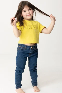 Elisabetta Franchi Bambina T-shirt con Ricamo Lettering e CharmCEDAR