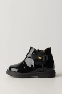 Elisabetta Franchi Bambina Tronchetti Beatles con Fiocchetto LogatoNERO