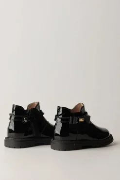 Elisabetta Franchi Bambina Tronchetti Beatles con Fiocchetto LogatoNERO