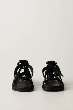 Elisabetta Franchi Bambina Sandali con Lacci In CordaBLACK