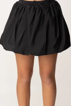 Elisabetta Franchi Bambina Gonna Baloon In VelaNERO/NERO/NERO