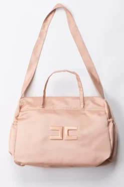 Elisabetta Franchi Bambina Mum Bag con Ricamo LogoDESERT ROSES