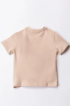 Elisabetta Franchi Bambina T-shirt Over con Applicazione Logo CcDESERT ROSES