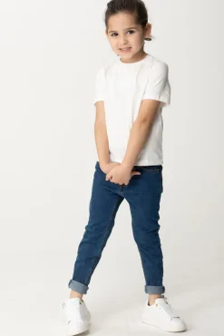 Elisabetta Franchi Bambina Jeans Skinny con EtichettaBLUE