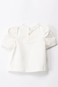 Elisabetta Franchi Bambina Completo T-shirt e Leggings con RicamoIVORY/DESERT ROSE