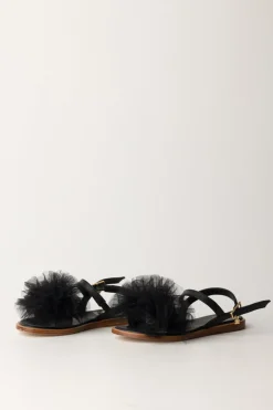 Elisabetta Franchi Bambina Sandali FlatBLACK