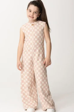 Elisabetta Franchi Bambina Tuta con Logo All-overNAKED/BUTTER
