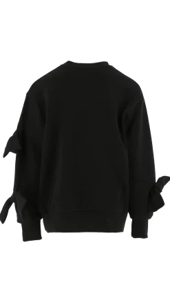 Elisabetta Franchi Bambina Felpa Girocollo con FiocchiNERO/NERO