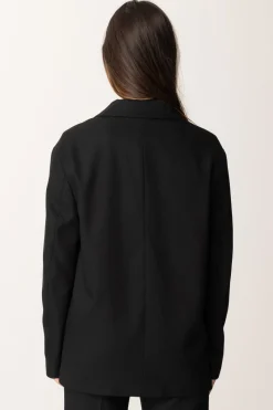 Elisabetta Franchi Bambina Giacca con Bande a Contrasto e Logo Sulla ManicaNERO/AVORIO/ROUGE NOIR-AVORIO