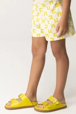 Elisabetta Franchi Bambina Sandali SlideYELLOW