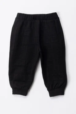 Elisabetta Franchi Bambina Completo Body e Leggings Logo EmbossedBLACK/IVORY