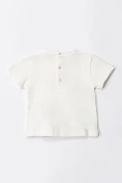 Elisabetta Franchi Bambina Completo T-shirt e ShortsIVORY-CANDY