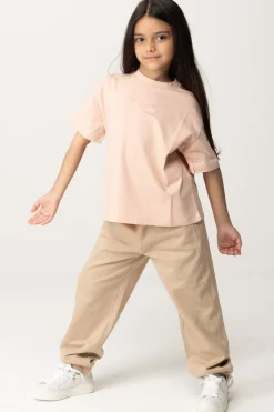 Elisabetta Franchi Bambina T-shirt con Logo StampatoDESERT ROSES