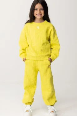 Elisabetta Franchi Bambina Felpa EmbossedCEDAR