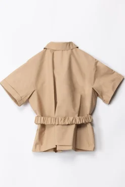 Elisabetta Franchi Bambina Camicia con CinturaSAND