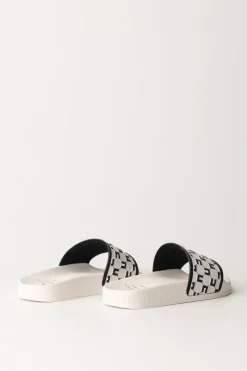 Elisabetta Franchi Bambina Sandali Pool con LoghiBUTTER/BLACK