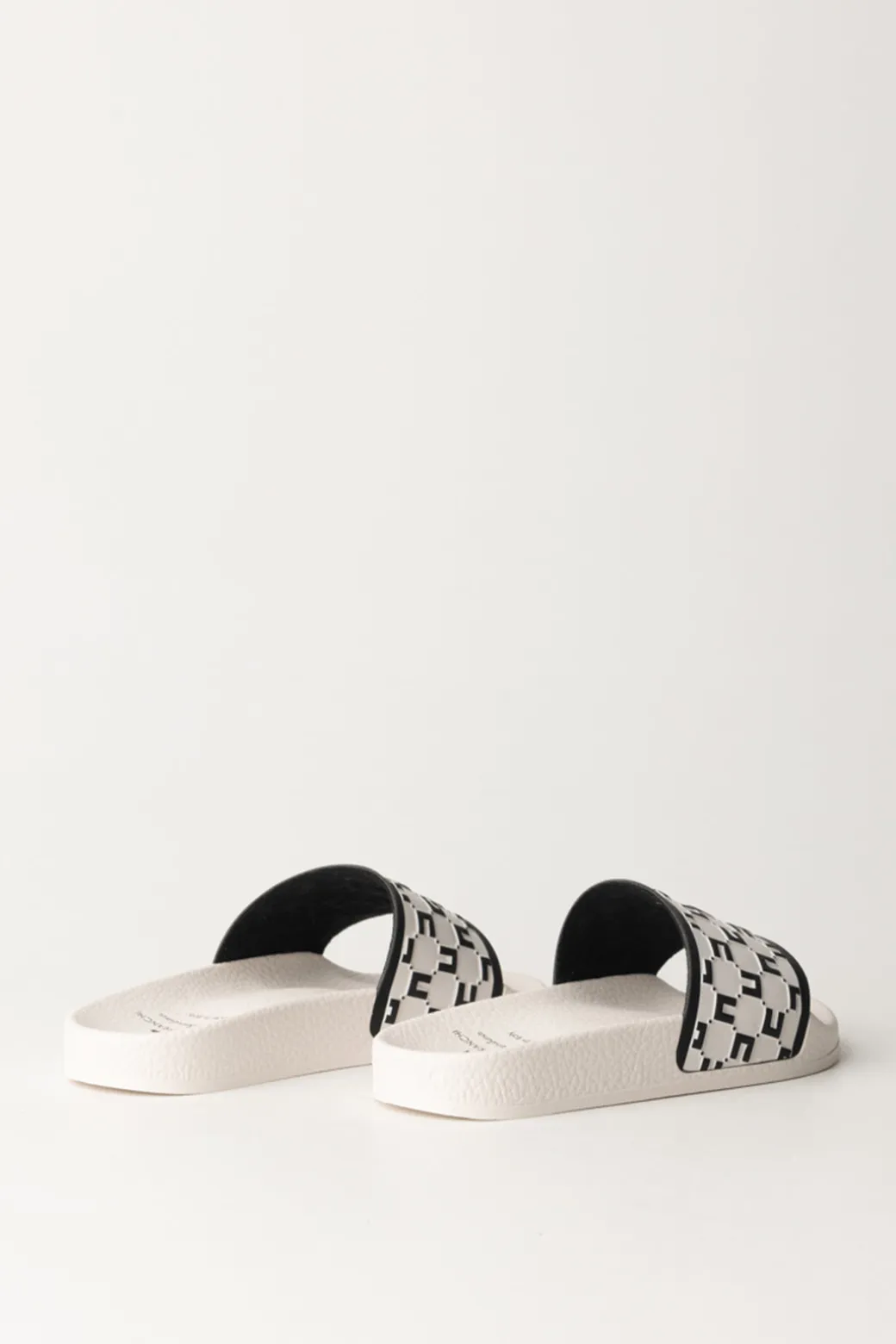 Elisabetta Franchi Bambina Sandali Pool con LoghiBUTTER/BLACK